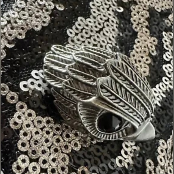 NWOT Kurt Geiger Black and Silver Leopard Sequin Women's Bag - Picture 4 of 7